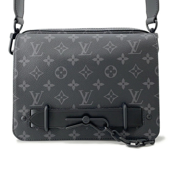 Louis Vuitton Handbags - Louis Vuitton Shoulder Bag Monogram Eclipse Black Steamer Messenger Black